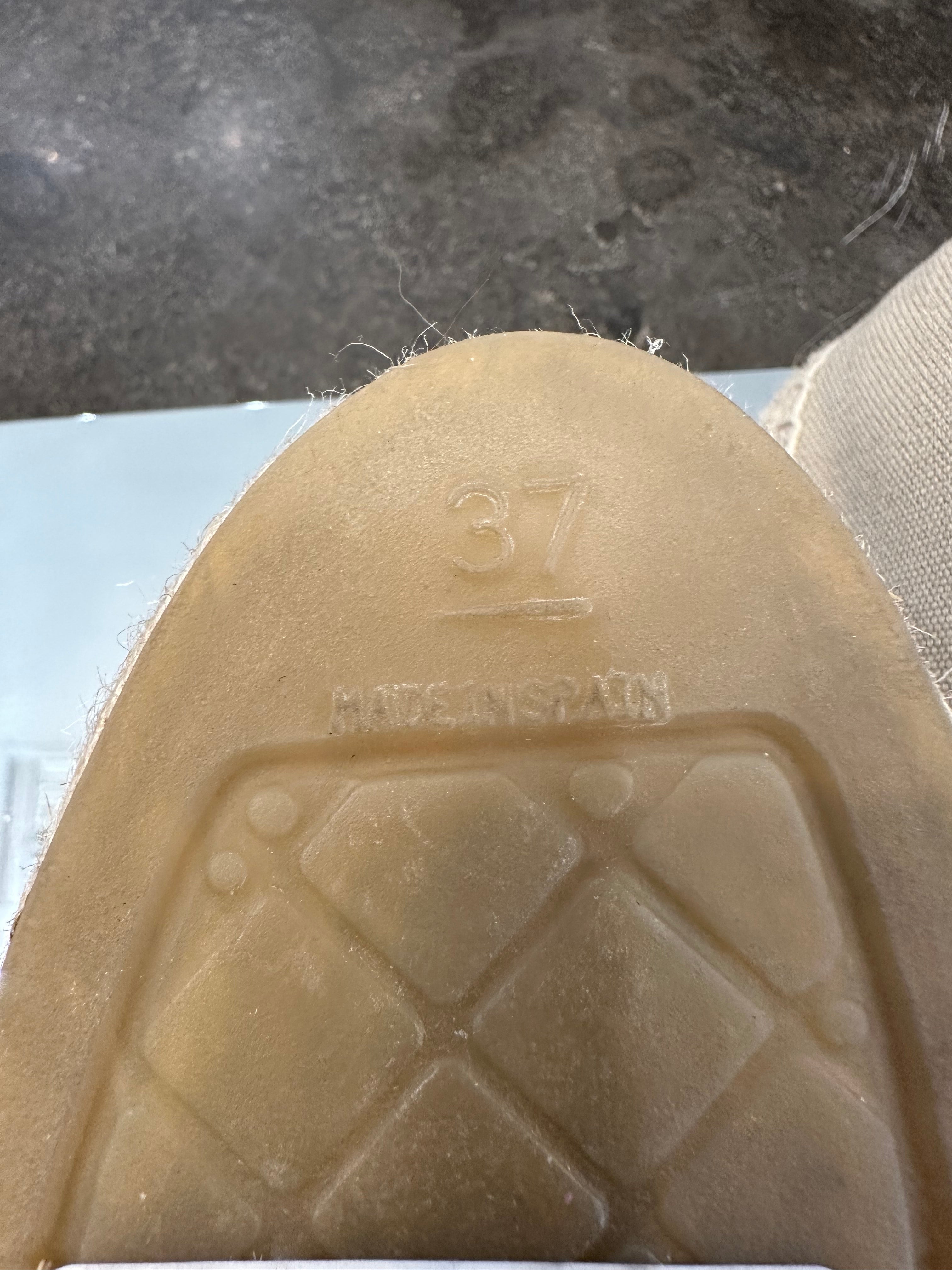 Chanel Espadrilles Size 37 Cream | Lucy's Vault